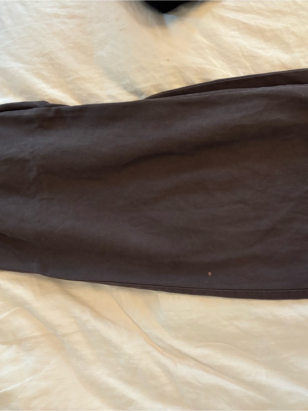 Petite Harlow Wide-Leg Brown Women's Pants - Picture 6 of 7
